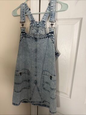 Light Wash Denim overall dress-like new